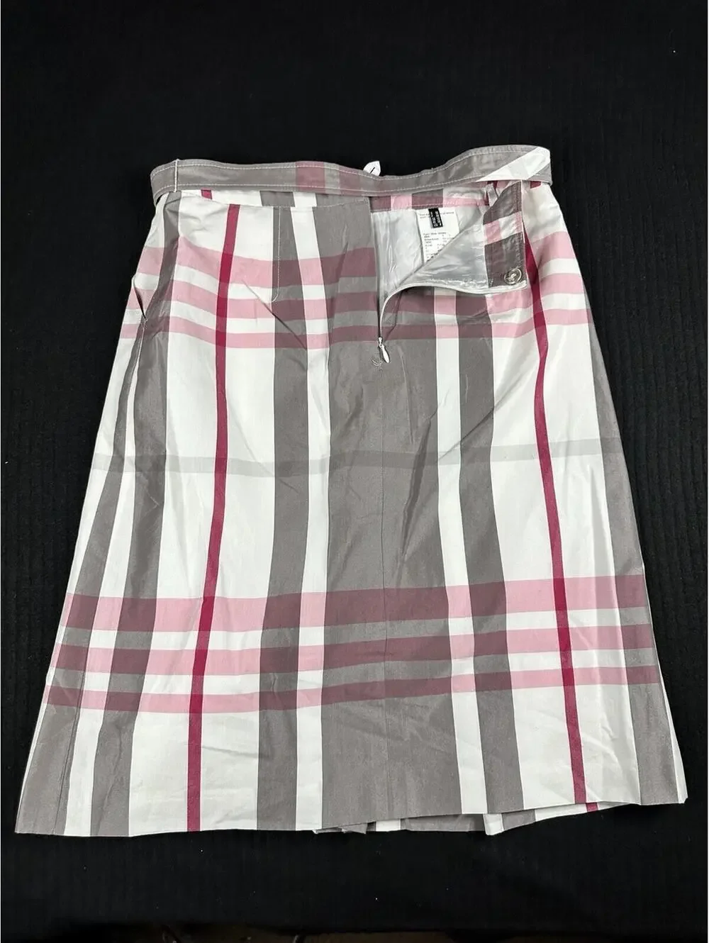 🌸✨ Daniel Hechter Paris Plaid Belted A-Line Skirt ✨🌸
